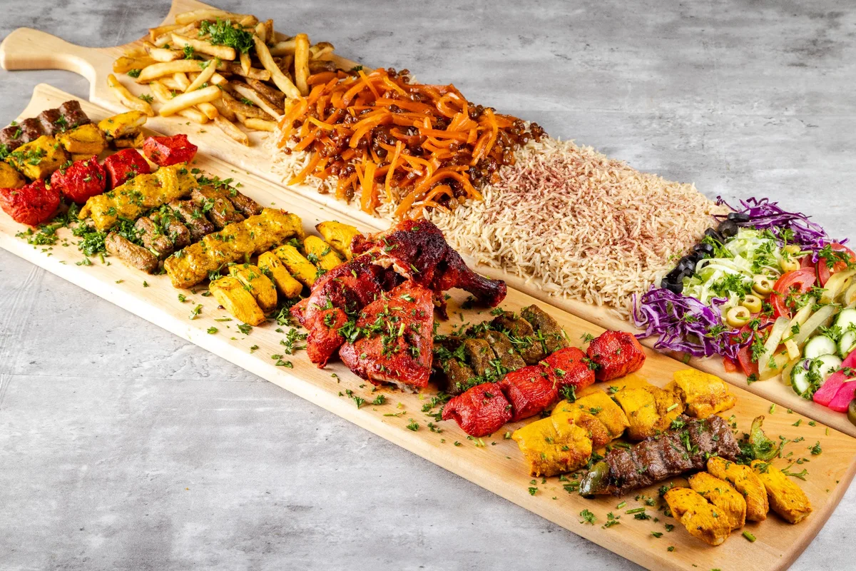 Kandahar Kabab sharing platter