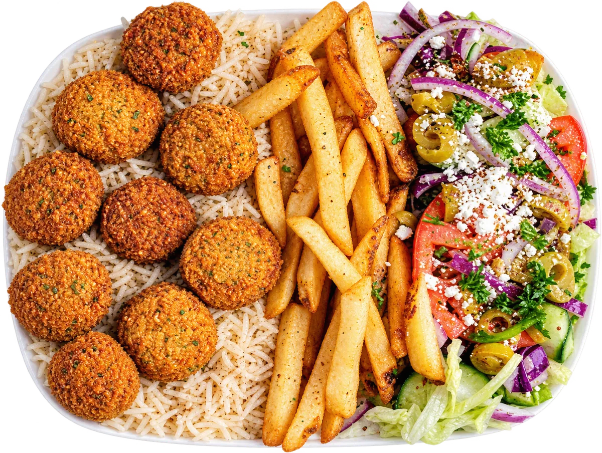 KK Loaded Falafel Plates - Your Way food photo